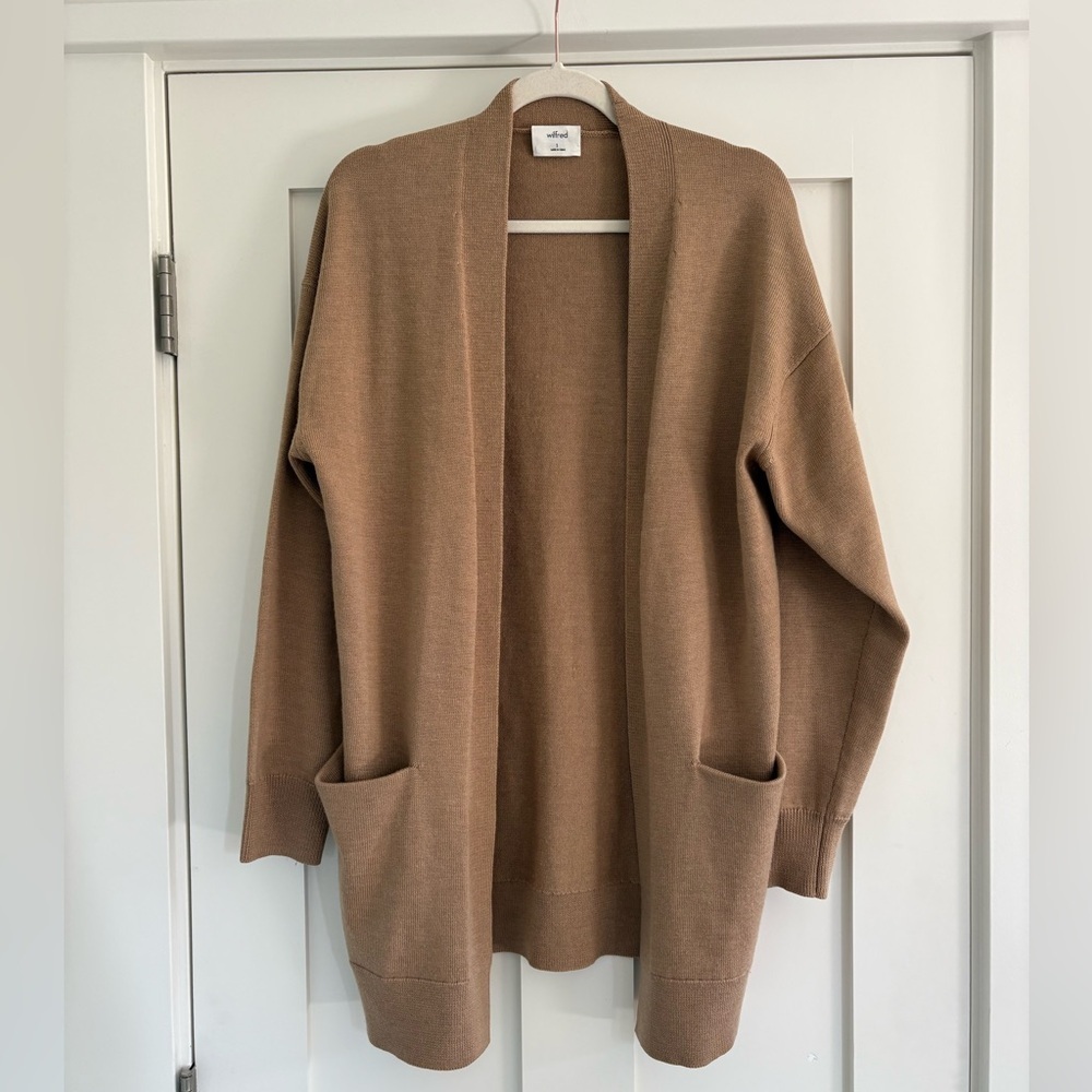 Aritzia Wilfred Merino Wool Cardigan Size SM - Picture 2 of 6